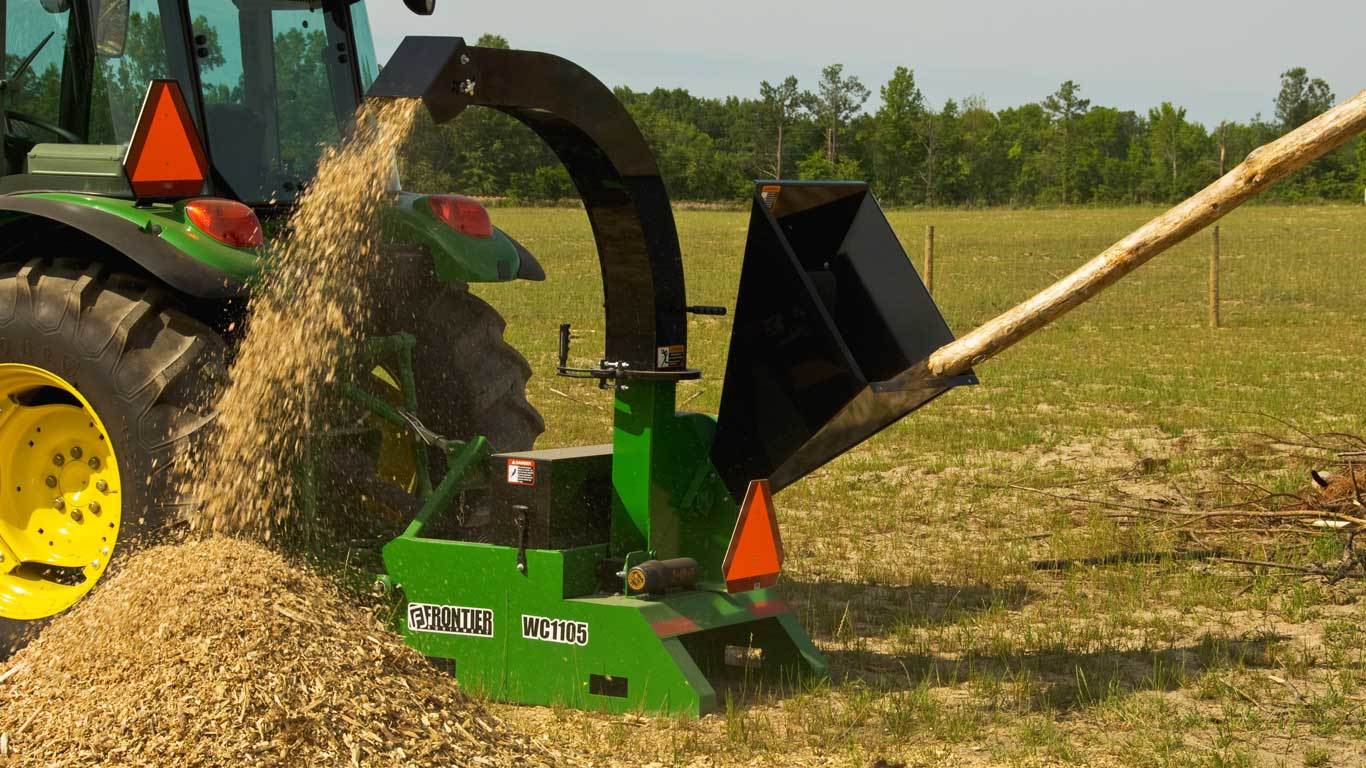 Field image of Frontier WC11 series wood chipper