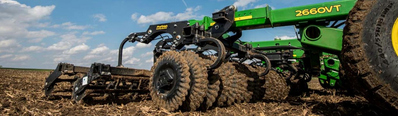 tillage equipment in the field